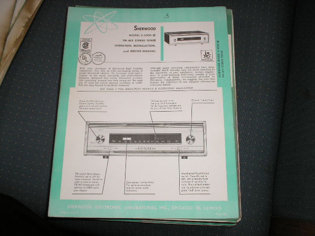 S-3000 III Tuner   Operation,Installation and Service Manual for Serial no. 334351 and up.